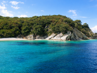 boats allegria,exclusive yacht vacationsAvlaki Beach, Corfu, turquoise water, crystal clear sea,rocky coast, boat trip,rib boat, inflatable boat,excursion,attractions,allegria,canvas by mitsis messonghi, messonghi,moraitika