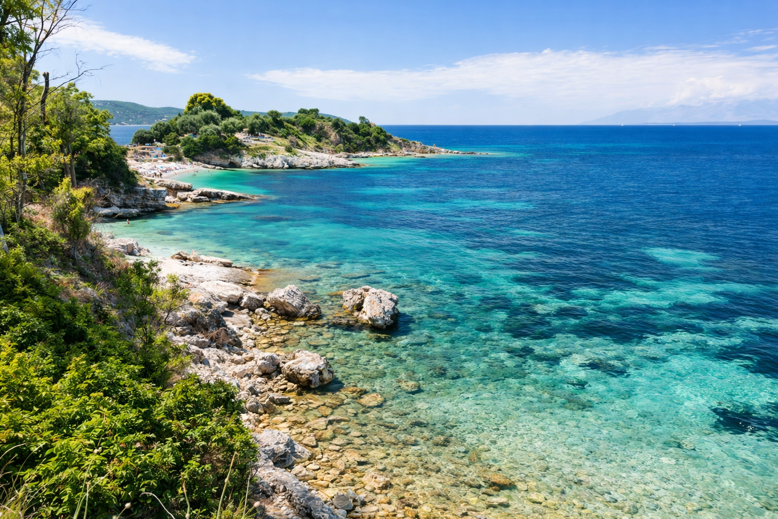 boats allegria,exclusive yacht vacations,Beach, turquoise water, crystal clear sea,rocky coast, boat trip,rib boat, inflatable boat,excursion,attractions,allegria,canvas by mitsis messonghi, messonghi,moraitika